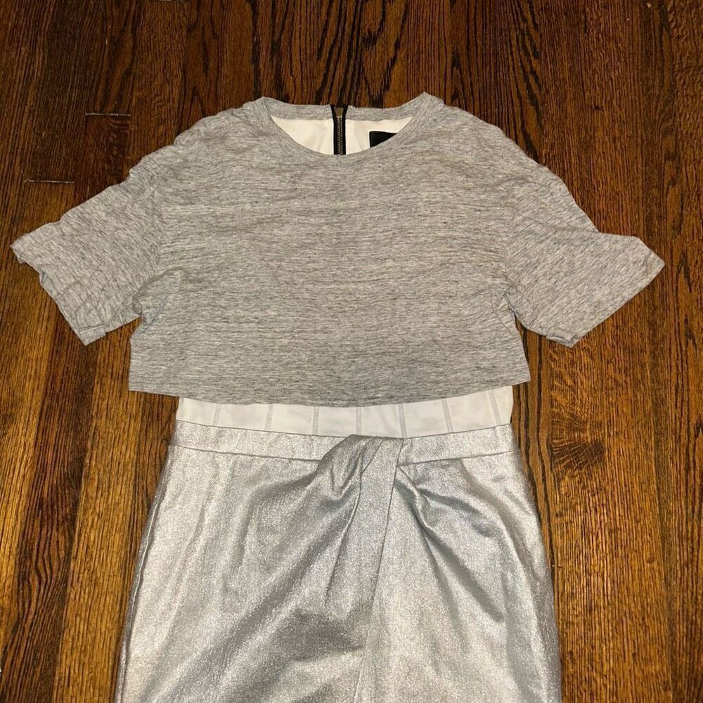 RTA Naomi Dress in Sound Silver - Picture 4 of 8